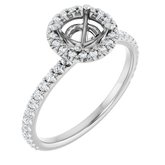 Halo-Style Engagement Ring    